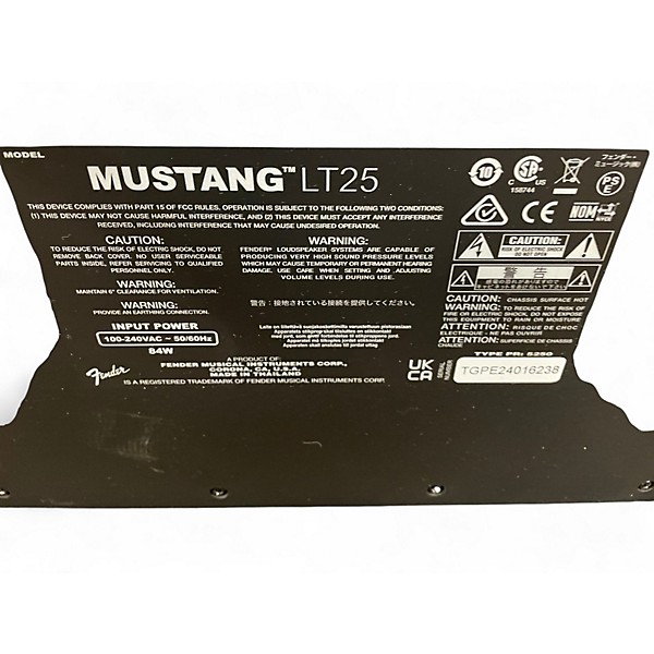 Used Fender Mustang LT25 25W 1x8 Guitar Combo Amp