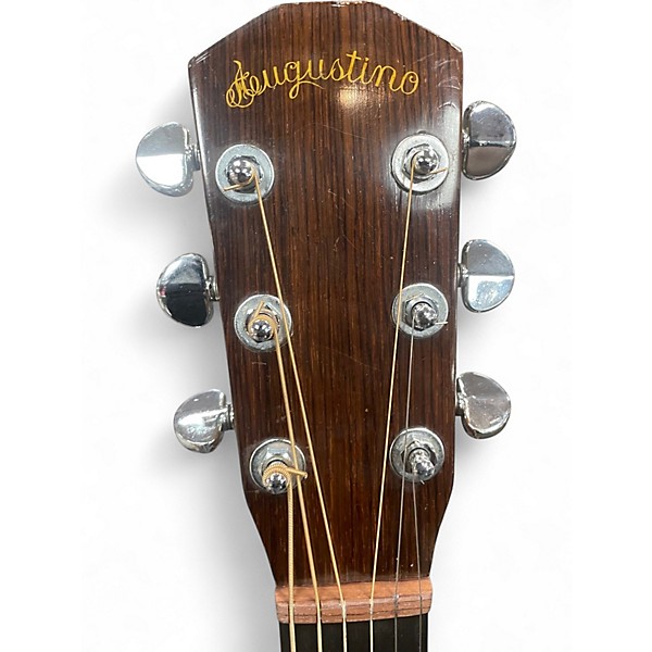 Vintage 1970s Augustino AR38 Natural Acoustic Guitar