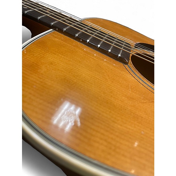 Vintage 1970s Augustino AR38 Natural Acoustic Guitar