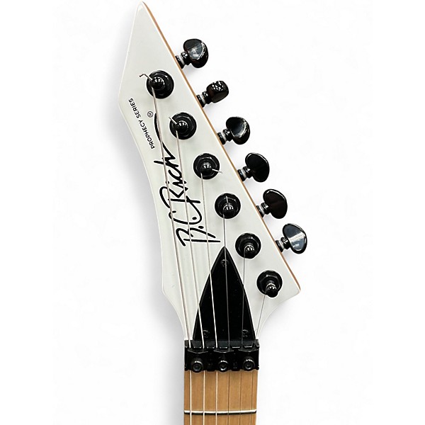 Used B.C. Rich Gunslinger Prophecy II White Solid Body Electric Guitar