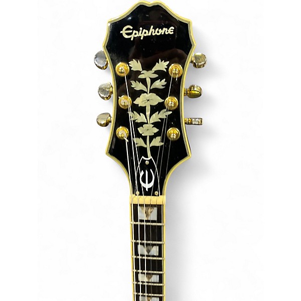 Used 2015 Ibanez sheraton pro II EB black Hollow Body Electric Guitar