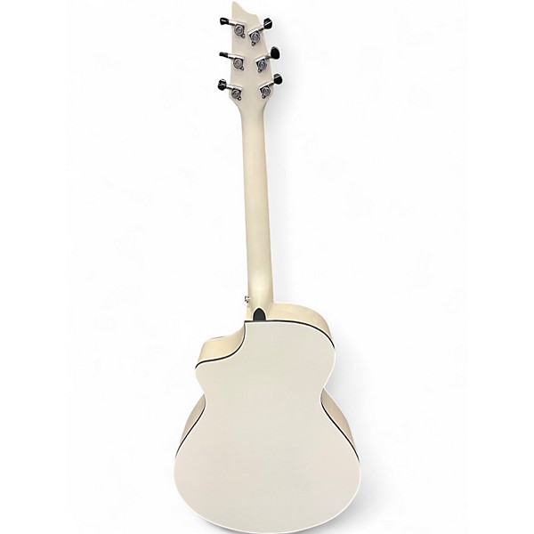 Used Breedlove Pursuit Concert Arctic White Acoustic Electric Guitar