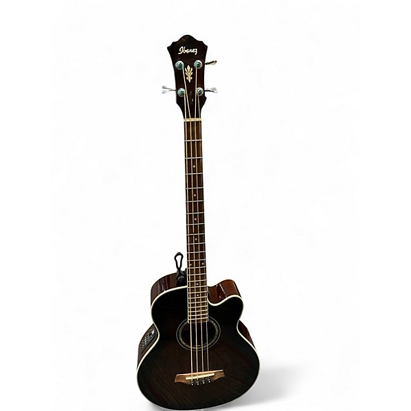 Used Ibanez AEB10E Sunburst Acoustic Bass Guitar