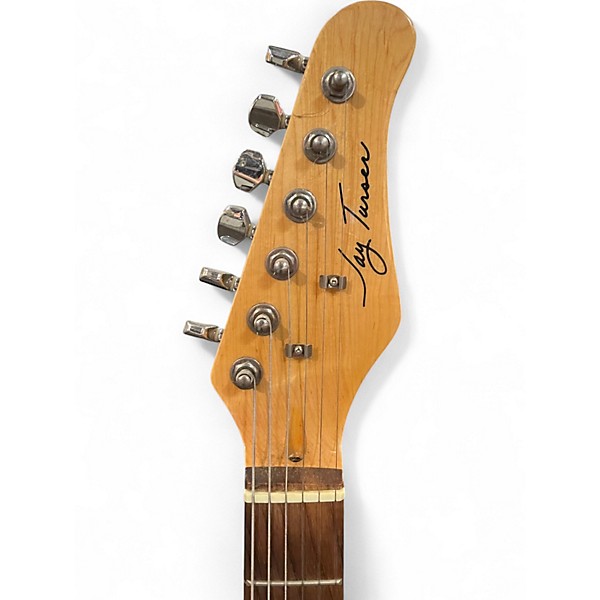 Used Jay Turser Double Cut Natural Solid Body Electric Guitar