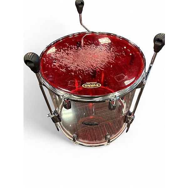 Used Pearl 5 Piece CRYSTAL BEAT Clear Drum Kit