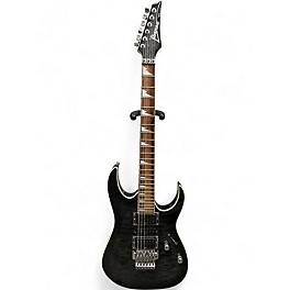 Used Ibanez RG4EXQM1 Trans Black Solid Body Electric Guitar