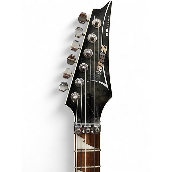 Used Ibanez RG4EXQM1 Trans Black Solid Body Electric Guitar