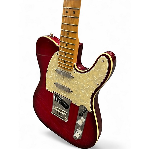 Used 1998 Fender Telecaster Plus Crimson Burst Solid Body Electric Guitar