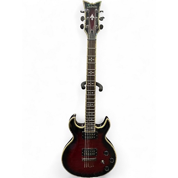Used Schecter Guitar Research S-1 ELITE Black Cherry Solid Body Electric Guitar