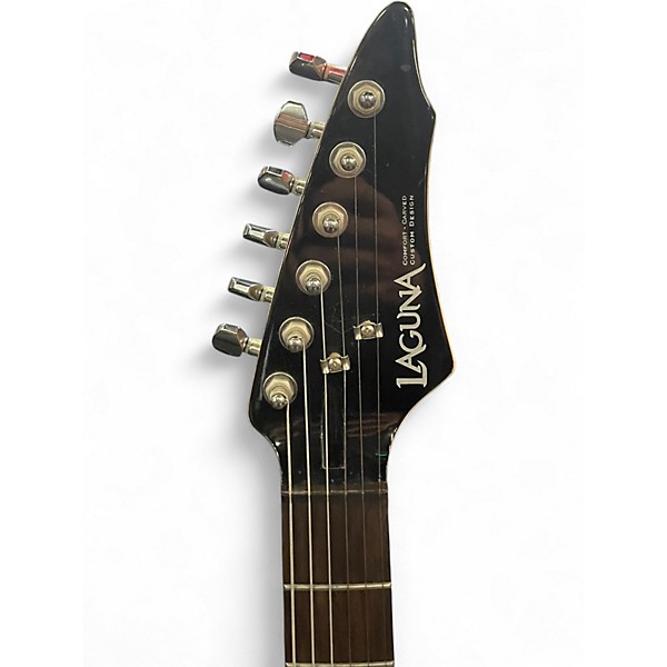 Used Laguna LE122 Black Solid Body Electric Guitar