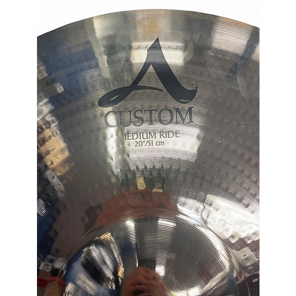 Used Zildjian 20in A Custom Medium Ride Cymbal