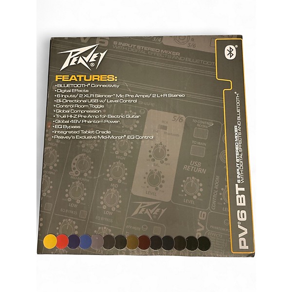 Used Peavey pv6bt Unpowered Mixer