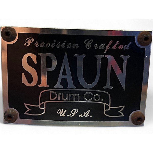 Used Spaun 14X5.5 14" SNARE Clear Drum
