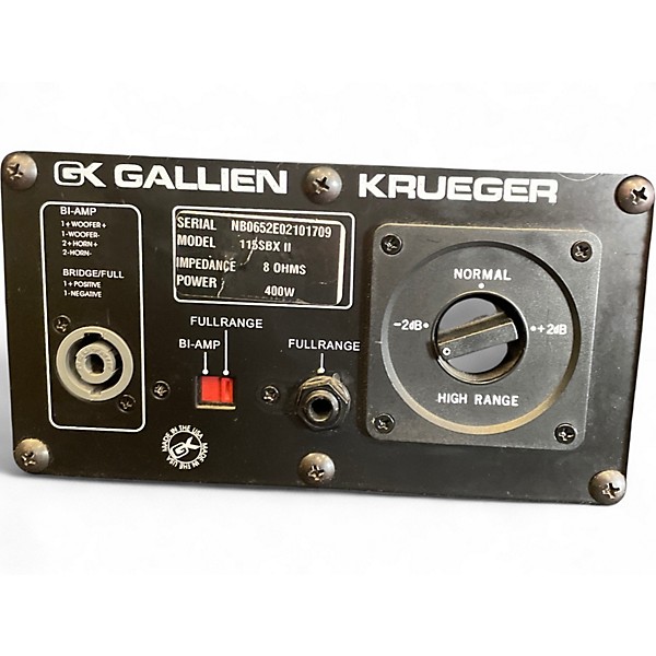 Used Gallien-Krueger 115SBX-II Bass Cabinet