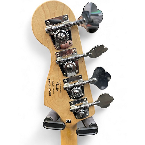 Used 2011 Squier Jaguar Bass Black Electric Bass Guitar