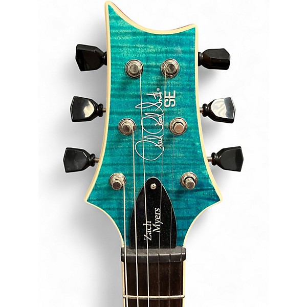 Used PRS Zach Myers Signature SE Blue Solid Body Electric Guitar