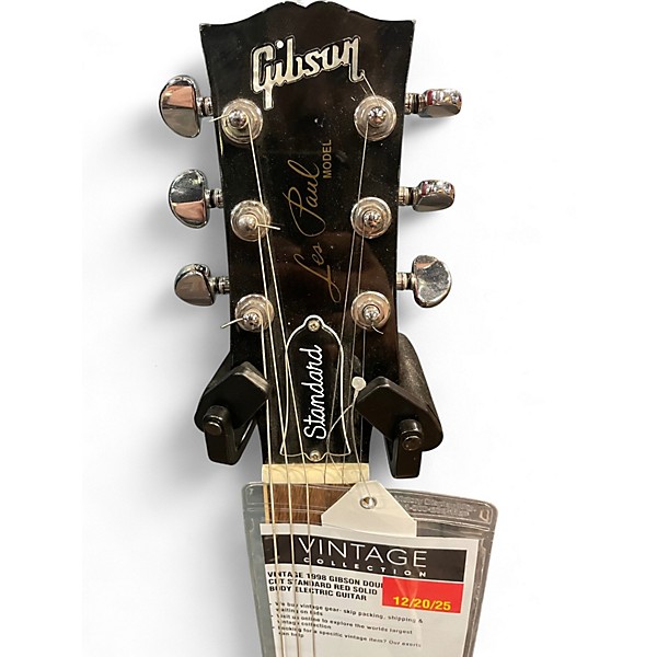 Vintage 1998 Gibson Double Cut Standard Red Solid Body Electric Guitar