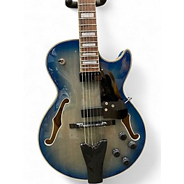 Used Ibanez GB10EM Blue Burst Hollow Body Electric Guitar