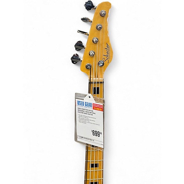 Used Schecter Guitar Research J BASS Natural Electric Bass Guitar