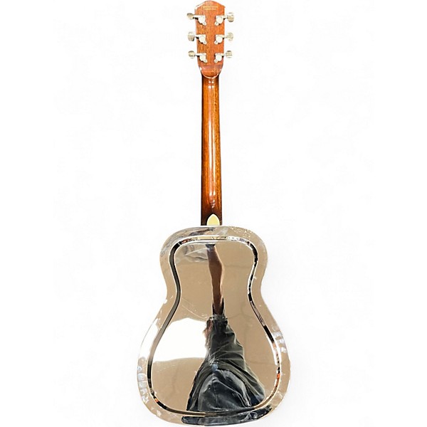 Used Fender FR-48 Steel Resonator Chrome Resonator Guitar