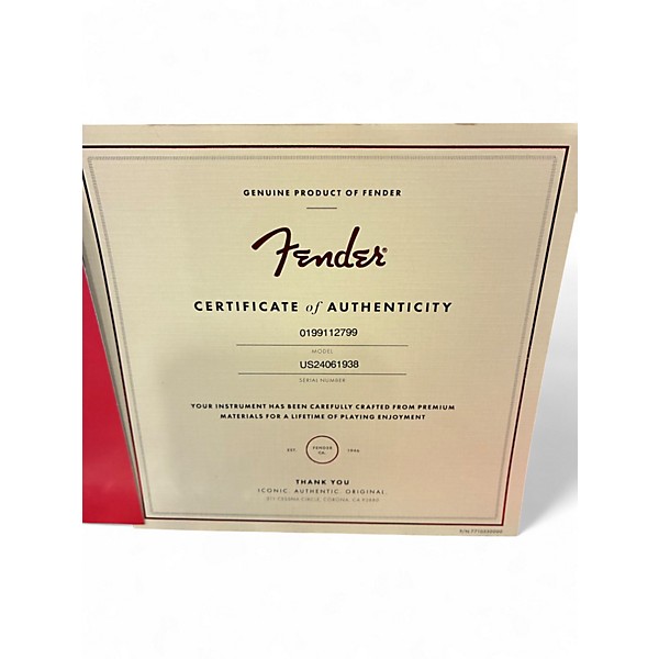 Used 2024 Fender American Ultra II Jazz Bass Sinister Red Electric Bass Guitar