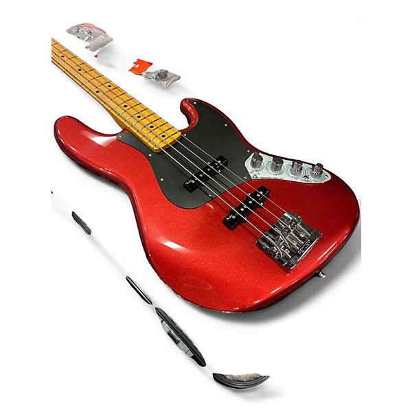 Used 2024 Fender American Ultra II Jazz Bass Sinister Red Electric Bass Guitar