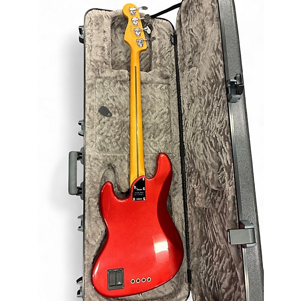 Used 2024 Fender American Ultra II Jazz Bass Sinister Red Electric Bass Guitar
