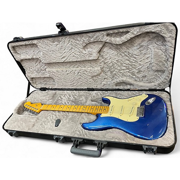 Used Fender American Ultra Stratocaster Blue Solid Body Electric Guitar