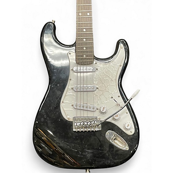 Used Austin S Style Black Solid Body Electric Guitar