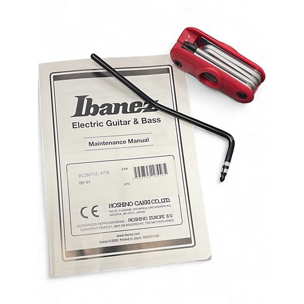 Used Ibanez Prestige RG2027XL Dark Tide Blue Solid Body Electric Guitar