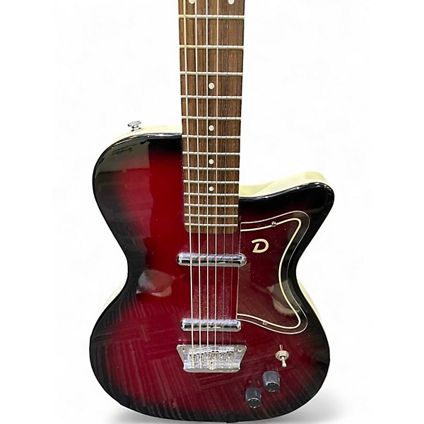 Used Danelectro 56' BARITONE RED BURST Solid Body Electric Guitar