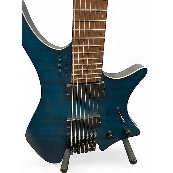 Used strandberg Boden Standard 7 Blue Flame Maple Solid Body Electric Guitar