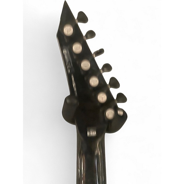 Used ESP LTD MH1000 Black and Silver Solid Body Electric Guitar