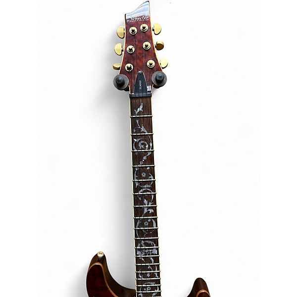 Used Schecter Guitar Research DIAMOND C1 CLASSIC Rootbeer Solid Body Electric Guitar