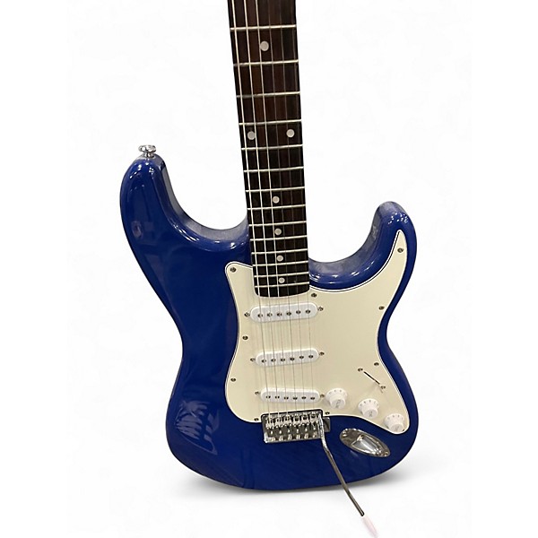 Used Silvertone St Style Blue Solid Body Electric Guitar