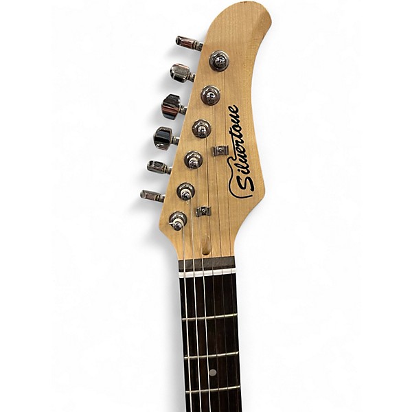 Used Silvertone St Style Blue Solid Body Electric Guitar