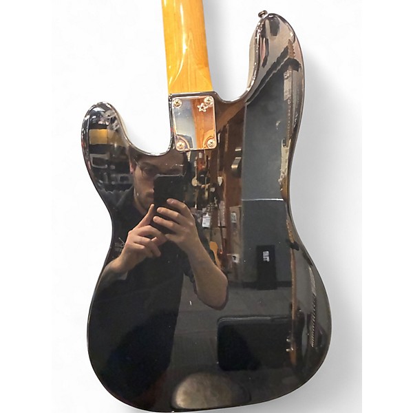 Used 2000s Fender Mike Dirnt Signature Precision Bass Black Electric Bass Guitar