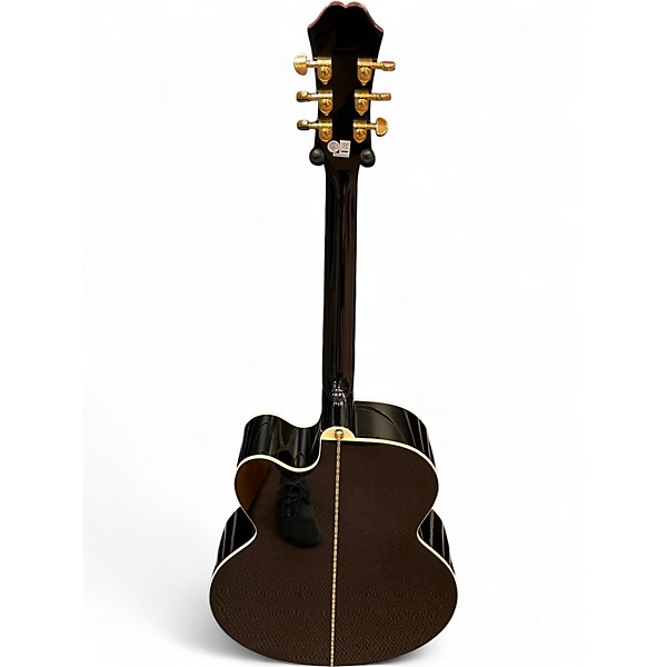 Used Epiphone J200EC STUDIO Black Acoustic Electric Guitar