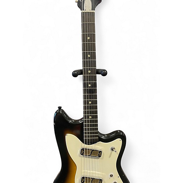 Vintage 1960s Harmony H15 shaded walnut Solid Body Electric Guitar
