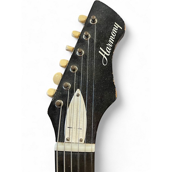 Vintage 1960s Harmony H15 shaded walnut Solid Body Electric Guitar