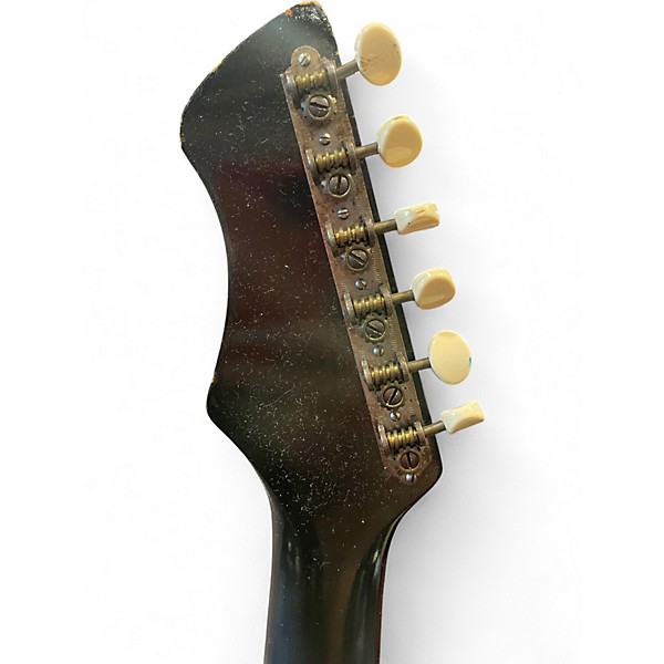 Vintage 1960s Harmony H15 shaded walnut Solid Body Electric Guitar