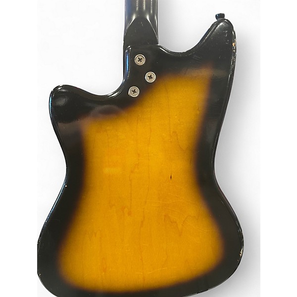 Vintage 1960s Harmony H15 shaded walnut Solid Body Electric Guitar