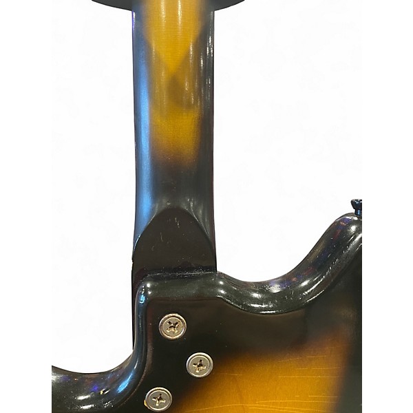 Vintage 1960s Harmony H15 shaded walnut Solid Body Electric Guitar