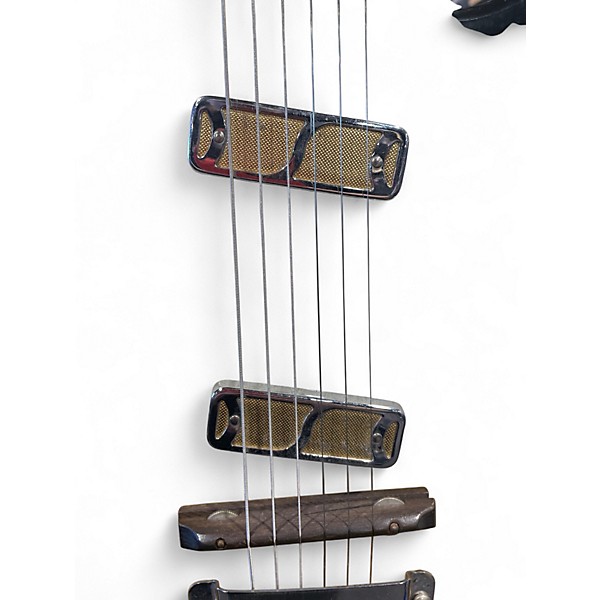 Vintage 1960s Harmony H15 shaded walnut Solid Body Electric Guitar