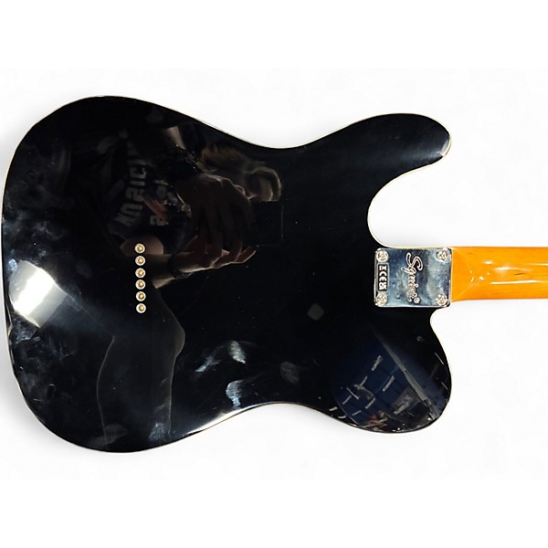 Used 2022 Squier Classic Vibe Baritone Custom Telecaster Black Baritone Guitars