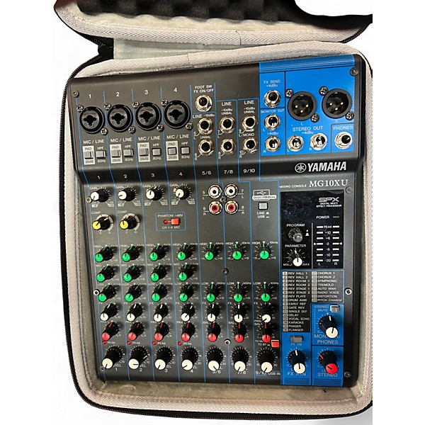 Used Yamaha MG10XU 10 Channel Mixer with Effects Unpowered Mixer