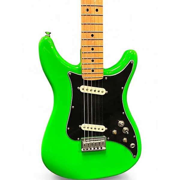 Used Fender Player Lead II Apple Green Solid Body Electric Guitar
