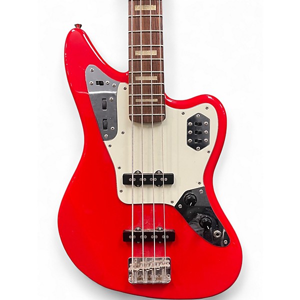 Used Fender MIJ Jaguar Bass Candy Apple Red Electric Bass Guitar