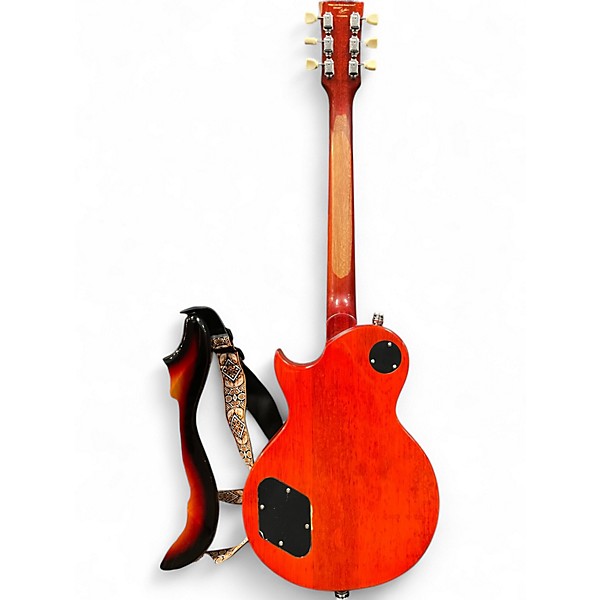 Used Vintage V100AFD Paradise Flamed Amber Solid Body Electric Guitar