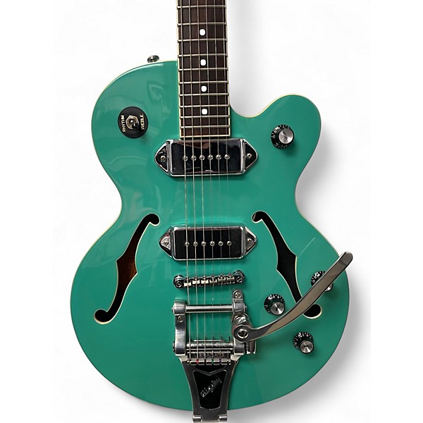 Used Epiphone Wildkat TEAL Hollow Body Electric Guitar